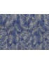 Tissu Batik imprimé Feuilles Bleu et Blanc