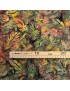 Tissu Batik imprimé Winter à motifs de Plumes Multicolores