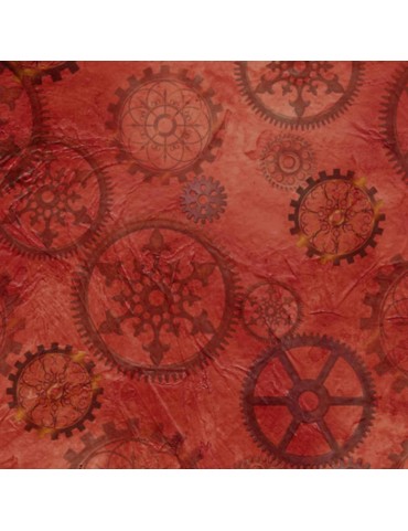 Fat quarter Steampunk à motifs d'engrenages