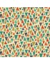 Tissu coton Rhapsody 2019 à motifs de Triangles Orange