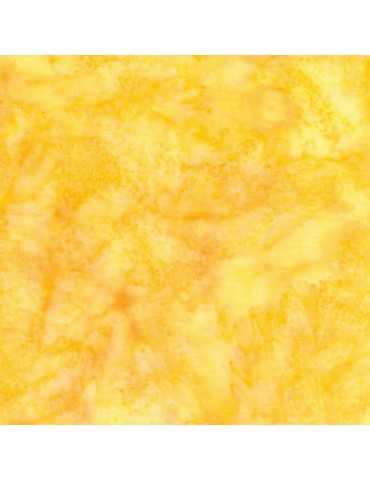 Fat quarter Batik marbré Jaune Citrine