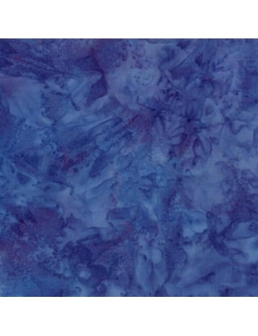 Fat quarter Batik marbré Bleu Iris