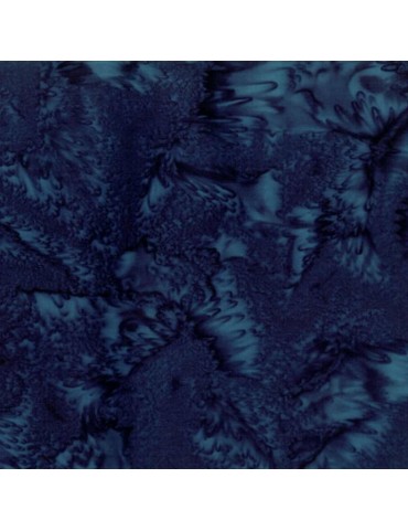 Fat quarter Batik marbré Bleu Liquorice